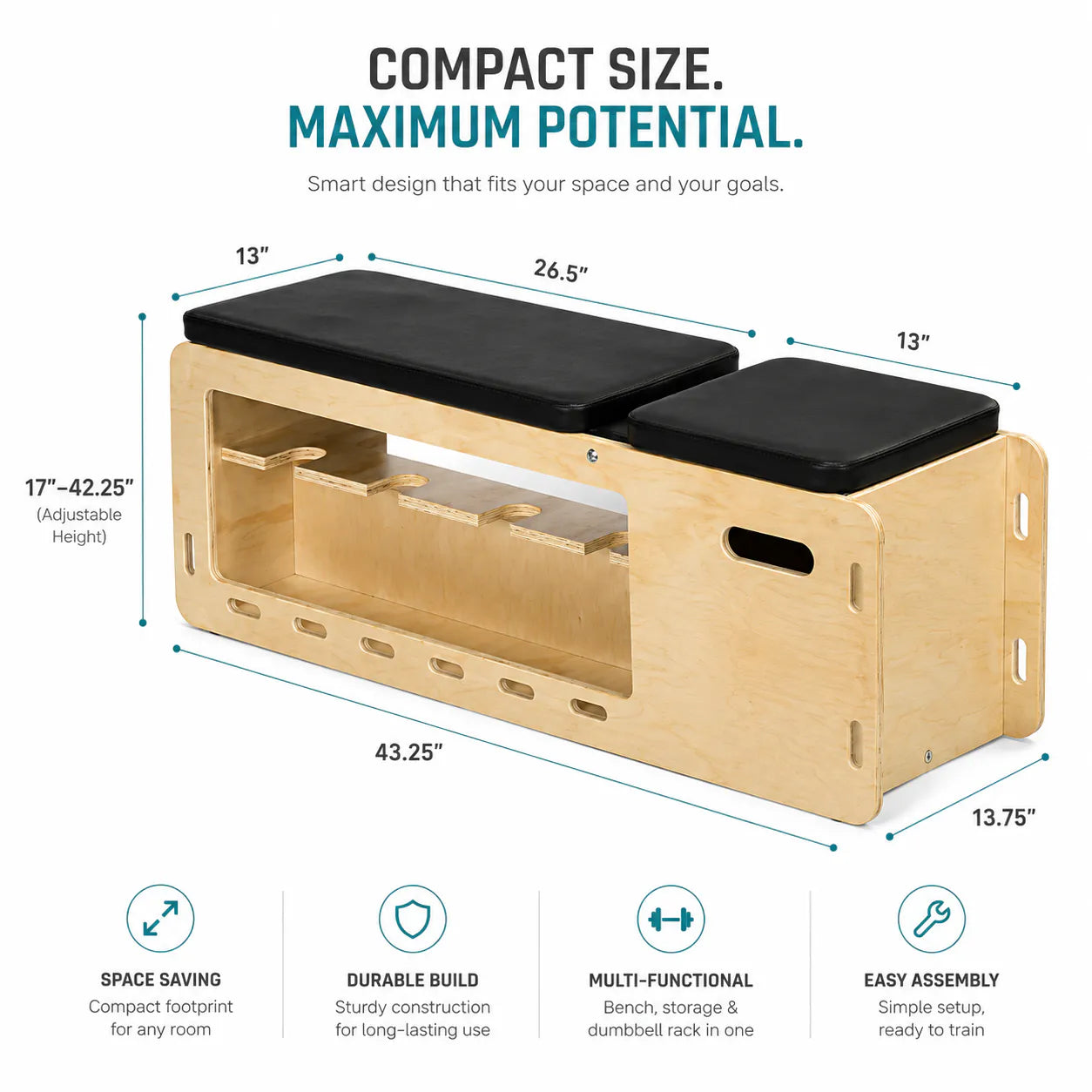 Wooden Workout Bench