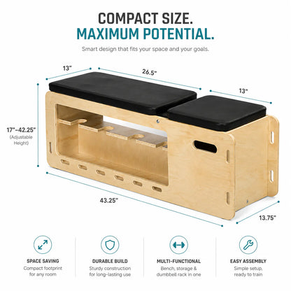 Wooden Workout Bench